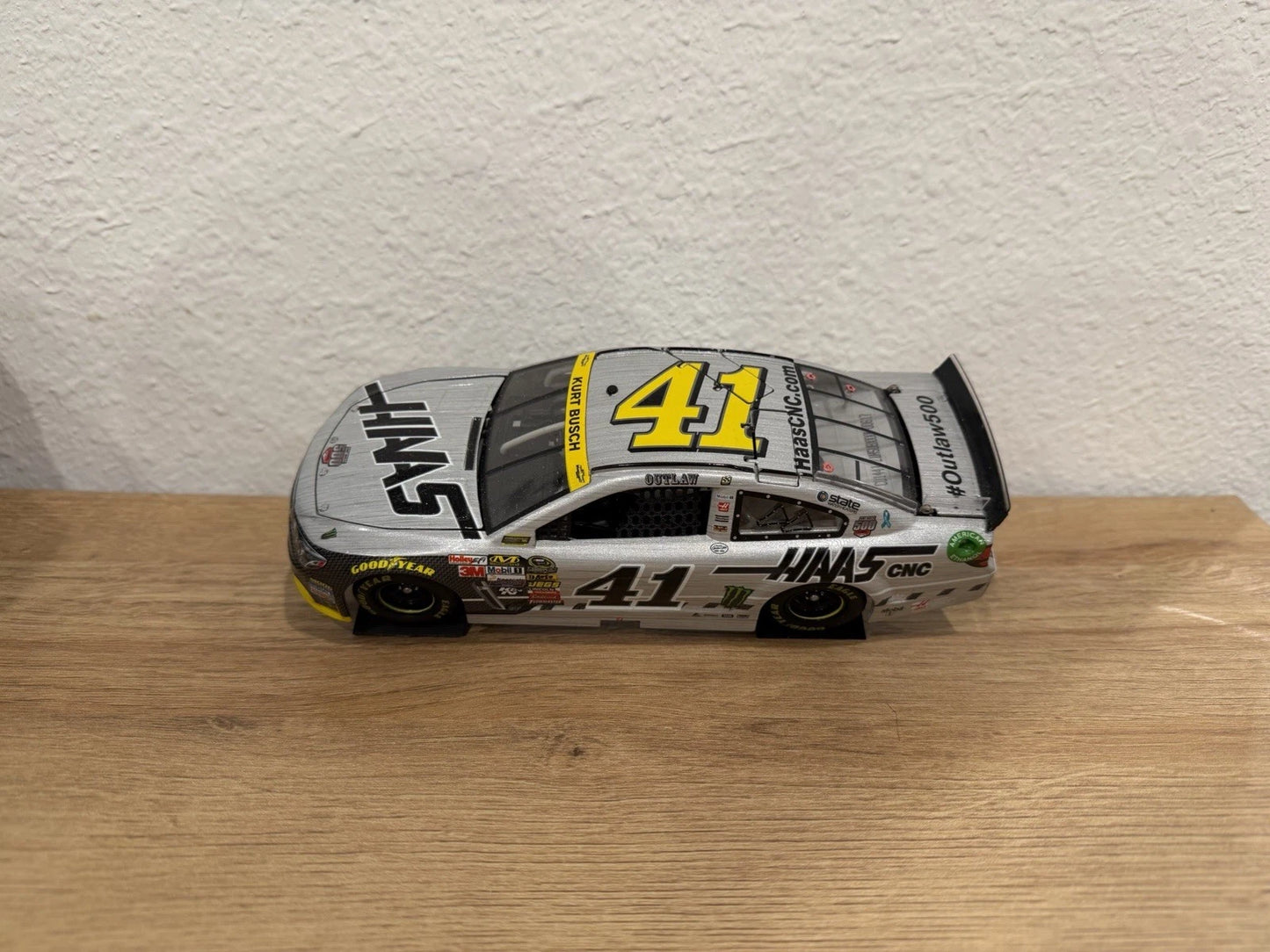NASCAR 1/24 1 Car Display Stand Big Tilted Fits Cup, Xfinity, Truck Series 1:24