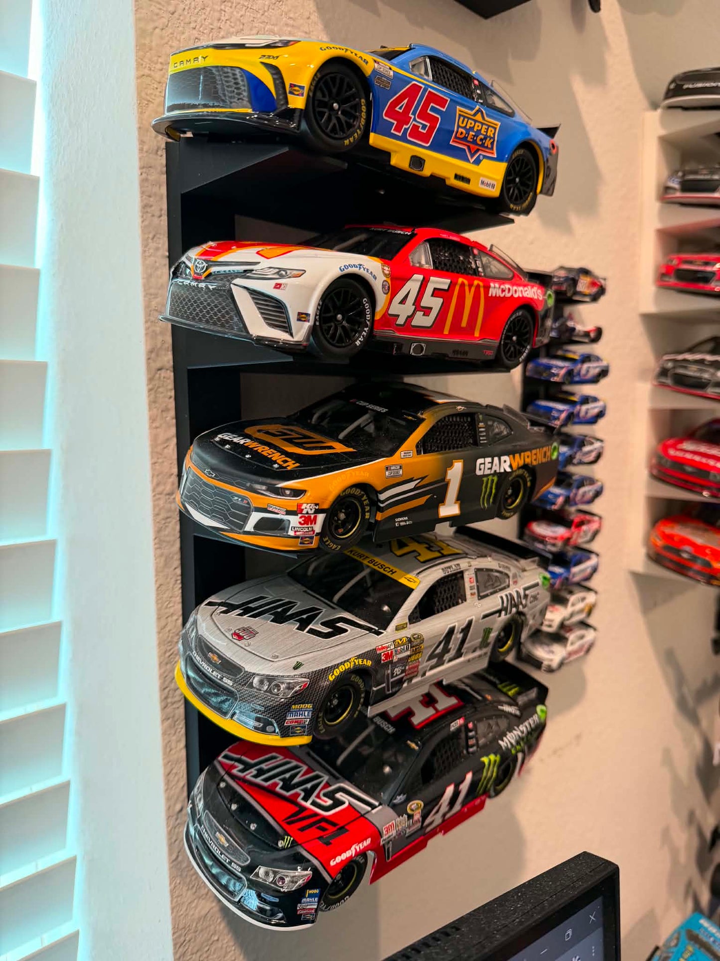 NASCAR Diecast Shelf/Table/Wall Mount Solid Stack Display Stand