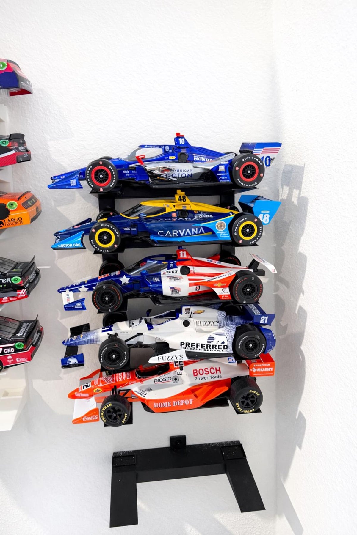 INDYCAR 1:18 Diecast Stack Display Wall Table Shelf Mount