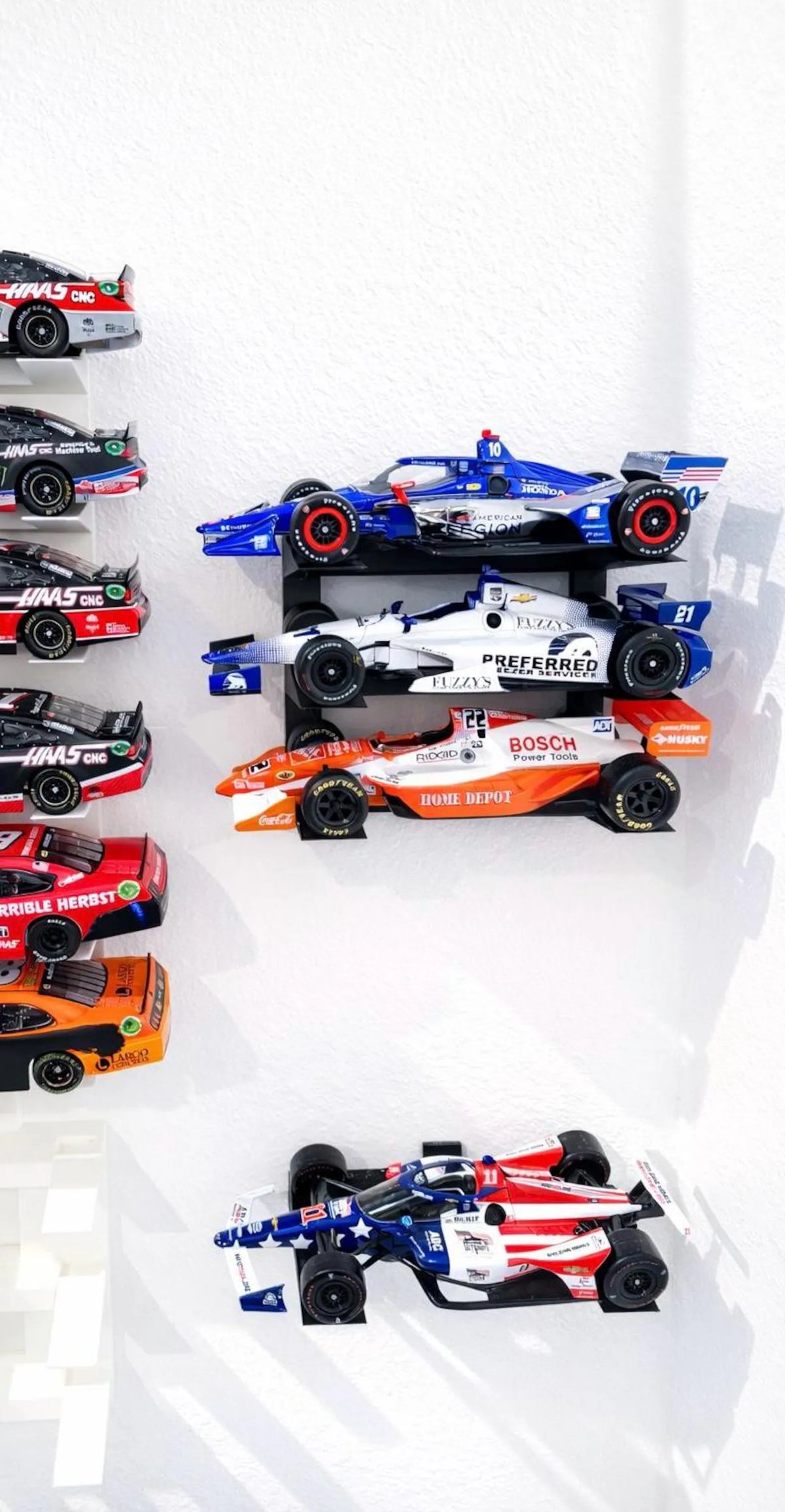 INDYCAR 1:18 Diecast Stack Display Wall Table Shelf Mount