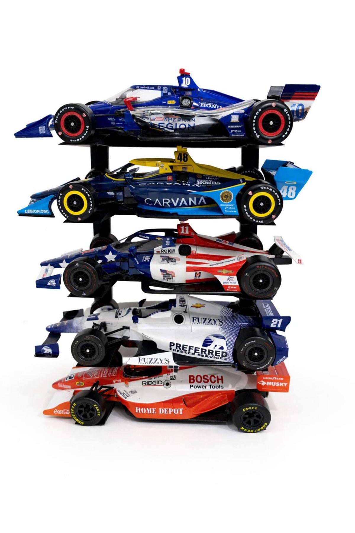 INDYCAR 1:18 Diecast Stack Display Wall Table Shelf Mount