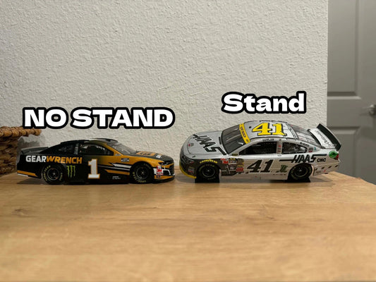 NASCAR 1/24 1 Car Display Stand Big Tilted Fits Cup, Xfinity, Truck Series 1:24