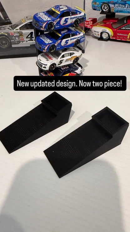 NASCAR 1/24 1 Car Display Stand Normal Tilted Fits Cup, Xfinity, Truck Series 1:24